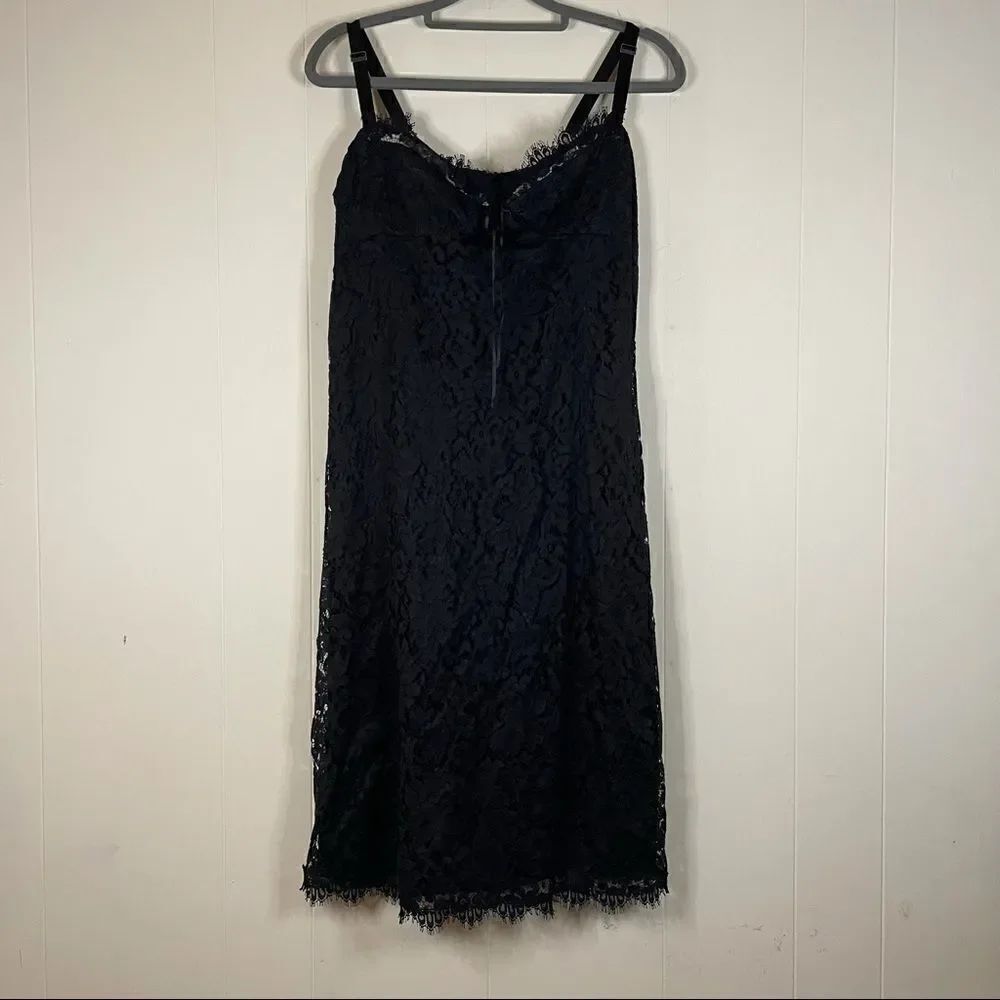 Vintage Y2K Rebecca Taylor Black Lace Dress